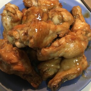 フライパンで☆鶏手羽元とポン酢の簡単照り焼きチキン